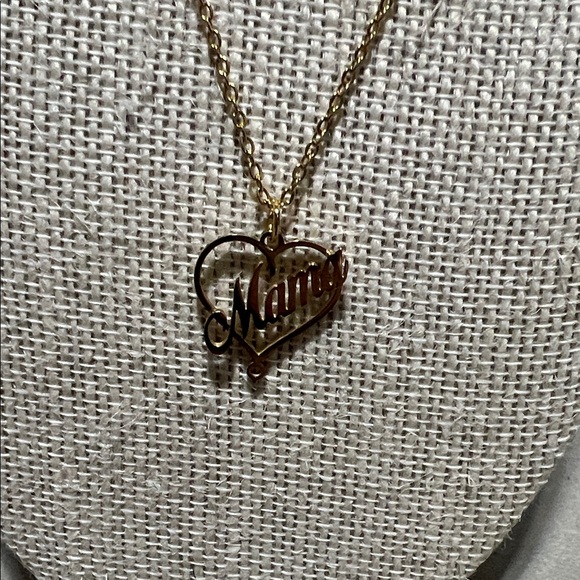 Gold Heart Pendant Necklace - Picture 2 of 3